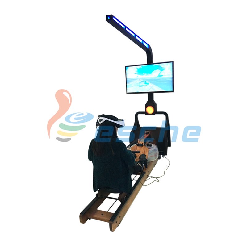 Leesche Gym fitness surfing water rowing simulator dynamic 9D vr rowing VR Slide image31