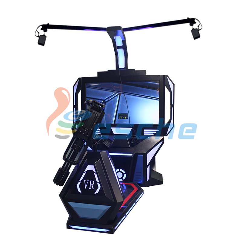 Leesche VR Shooting Game Machine HTC VIVE 9D VR Gatling Simulator VR Gun/Fighting image26