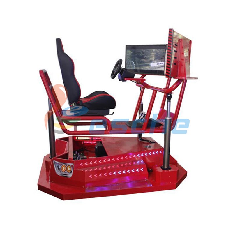 Leesche Coin-operated 360 rotating car driving simulator with 3 screens VR Racing/Riding image20