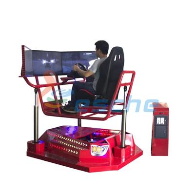Coin-operated 360 rotating car driving simulator with 3 screens