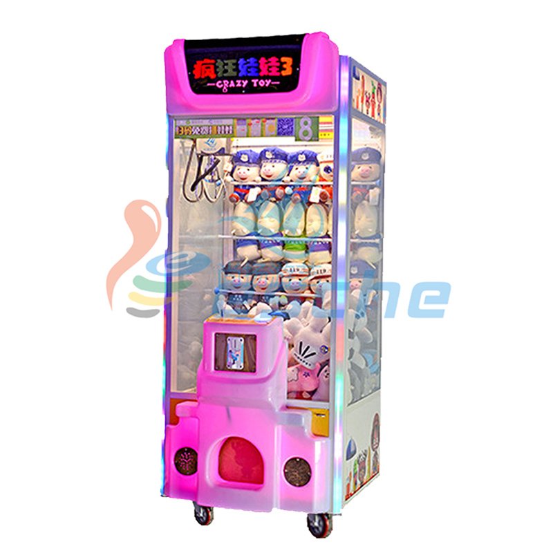 Attractive plush toys amusement claw crane vending machines for sale