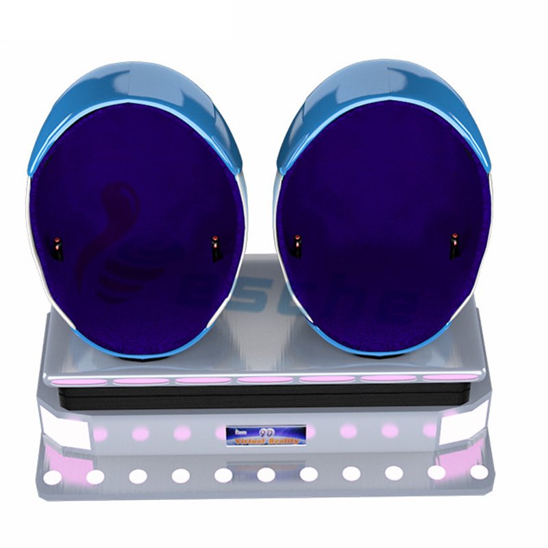 Leesche popular 9d vr movies 2 seats egg virtual reality equipment 9D VR Egg Chair image13